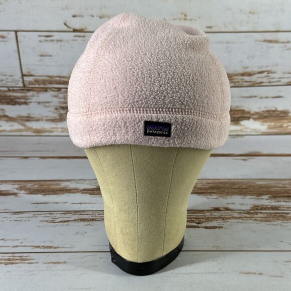Patagonia Other - Patagonia Pink Fleece Beanie Hat Unisex Kids XL Age 6-10 Years
